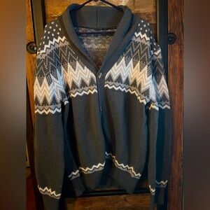 Men's Gray Patterned Sweater